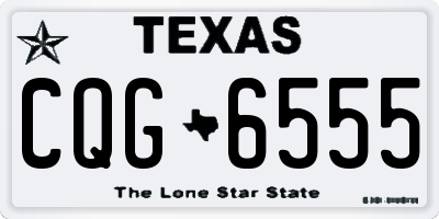TX license plate CQG6555