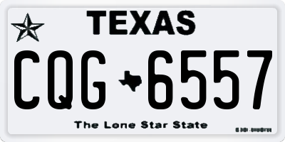 TX license plate CQG6557