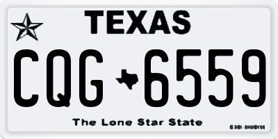 TX license plate CQG6559