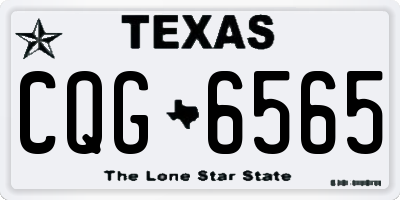 TX license plate CQG6565