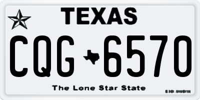 TX license plate CQG6570