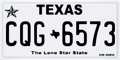 TX license plate CQG6573