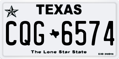 TX license plate CQG6574