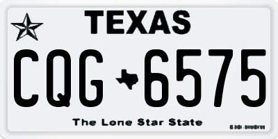 TX license plate CQG6575