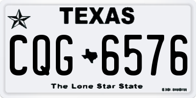 TX license plate CQG6576