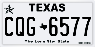 TX license plate CQG6577