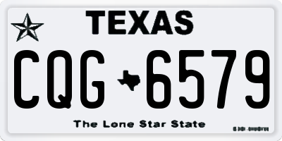 TX license plate CQG6579