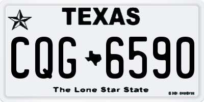 TX license plate CQG6590