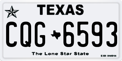 TX license plate CQG6593