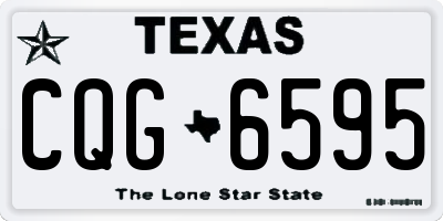 TX license plate CQG6595