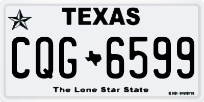 TX license plate CQG6599