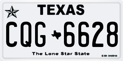 TX license plate CQG6628