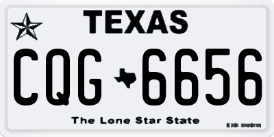 TX license plate CQG6656