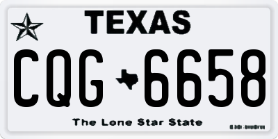 TX license plate CQG6658