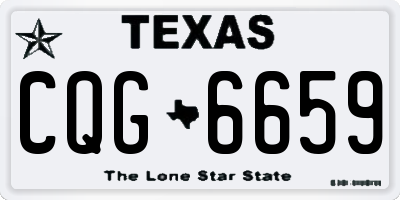 TX license plate CQG6659