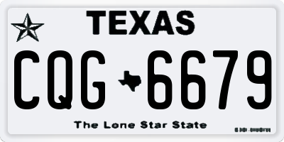 TX license plate CQG6679