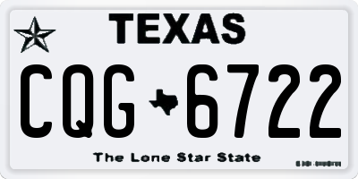 TX license plate CQG6722