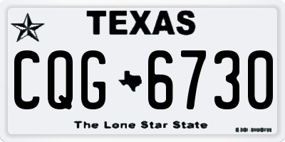 TX license plate CQG6730