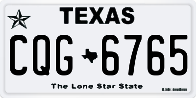 TX license plate CQG6765
