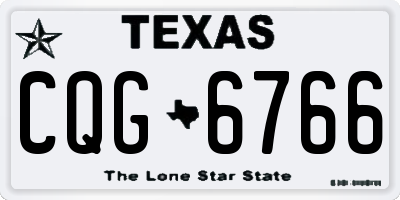 TX license plate CQG6766