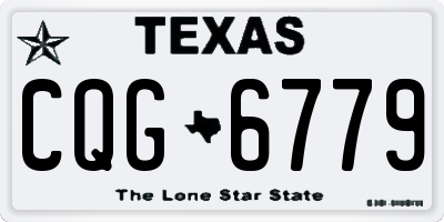 TX license plate CQG6779