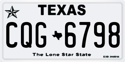 TX license plate CQG6798