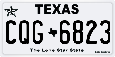 TX license plate CQG6823