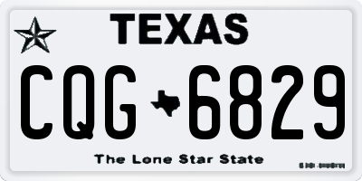 TX license plate CQG6829