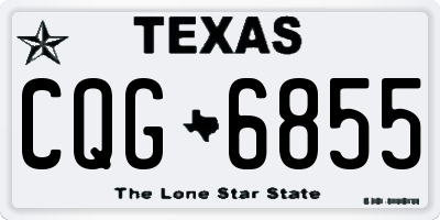 TX license plate CQG6855