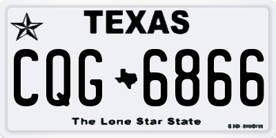 TX license plate CQG6866