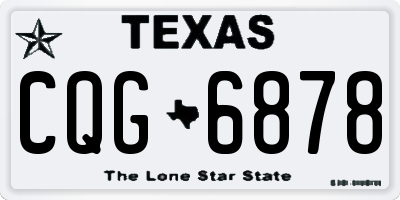 TX license plate CQG6878