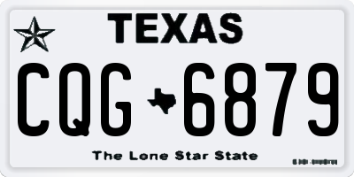 TX license plate CQG6879