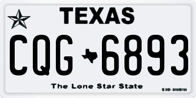 TX license plate CQG6893