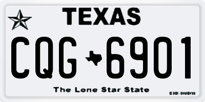 TX license plate CQG6901