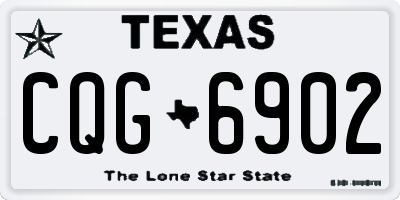 TX license plate CQG6902