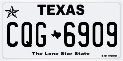 TX license plate CQG6909
