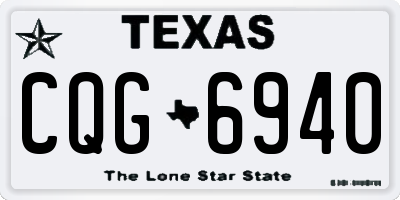 TX license plate CQG6940