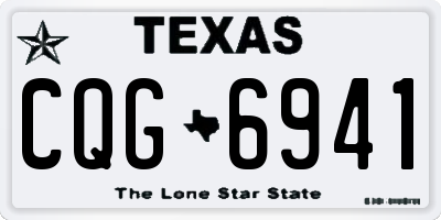 TX license plate CQG6941