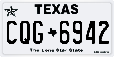 TX license plate CQG6942