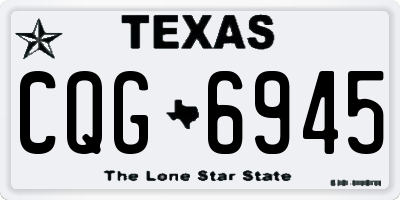 TX license plate CQG6945