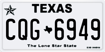 TX license plate CQG6949