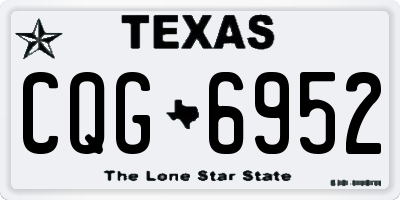 TX license plate CQG6952