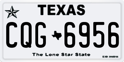 TX license plate CQG6956