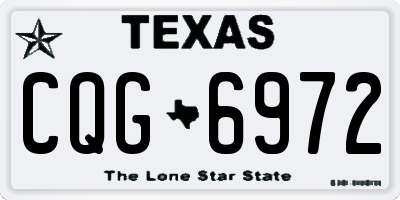 TX license plate CQG6972