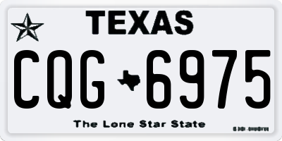 TX license plate CQG6975