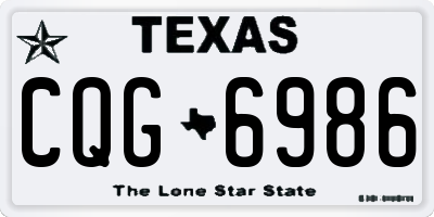 TX license plate CQG6986