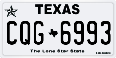 TX license plate CQG6993