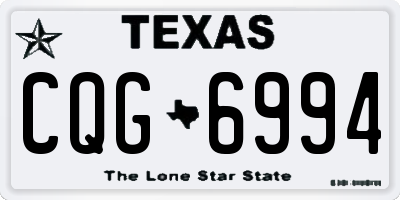 TX license plate CQG6994