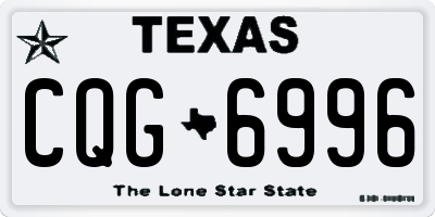 TX license plate CQG6996