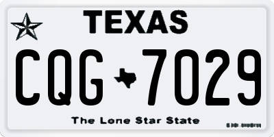 TX license plate CQG7029
